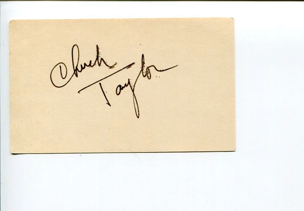 Chuck Taylor Stanford Cardinal College Football HOF Signed Autograph