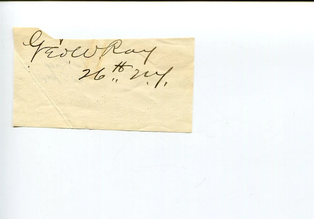 George W Ray 1800s NY New York US Representative Congress Signed Autograph