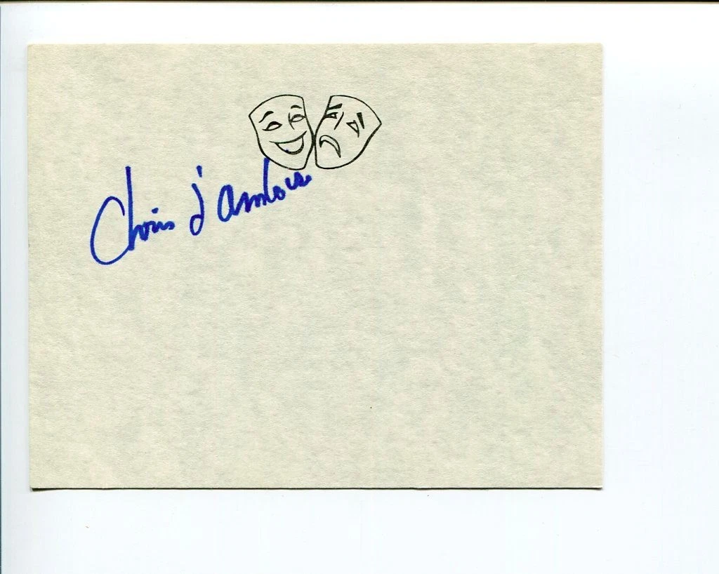Christopher d'Amboise Ballet Choreographer Dance Signed Autograph