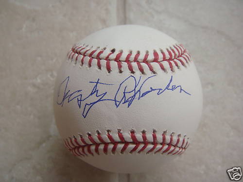 DUSTY RHODES GIANTS DECEASED SIGNED OFFICIAL ML BALL
