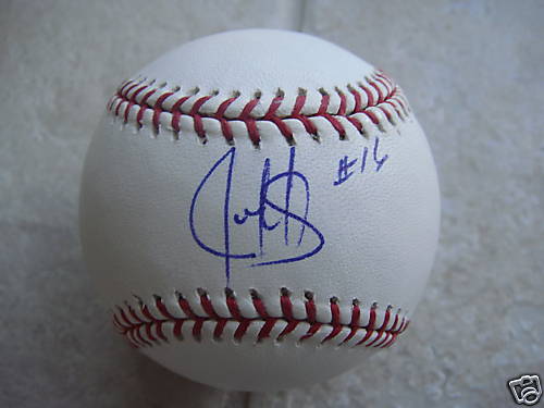 JUAN GONZALEZ RANGERS OFFICIAL SIGNED ML BALL W/COA