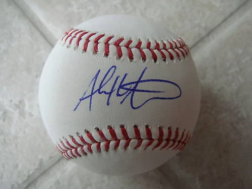 ALEX WHITE rockies  INDIANS SIGNED OFFICIAL ML BALL