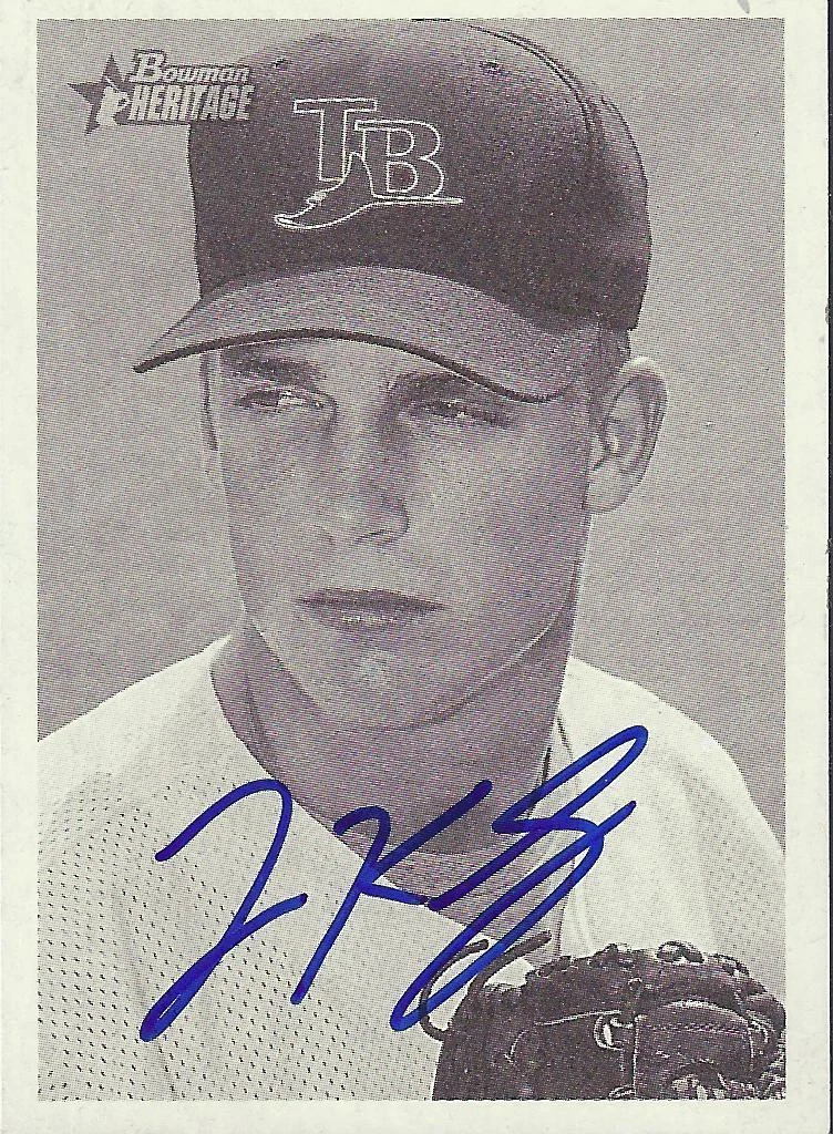 JOEY KENNEDY DECEASED TAMPA BAY RAYS 2001 BOWMAN SIGNED AUTOGRAPH CARD W/COA