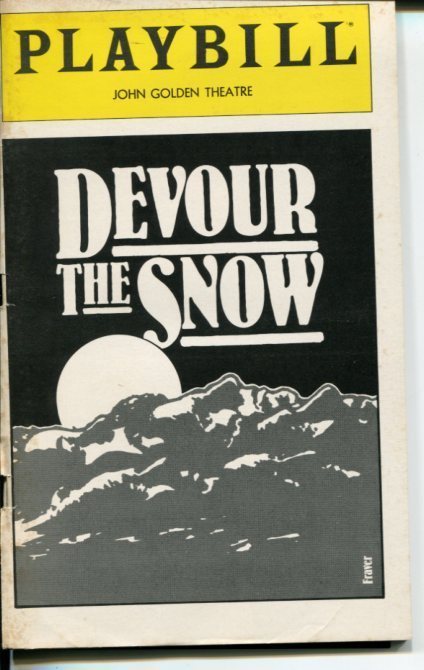 Jon DeVries Stephen Joyce Sarah Inglis Devor The Snow Opening Night Playbill