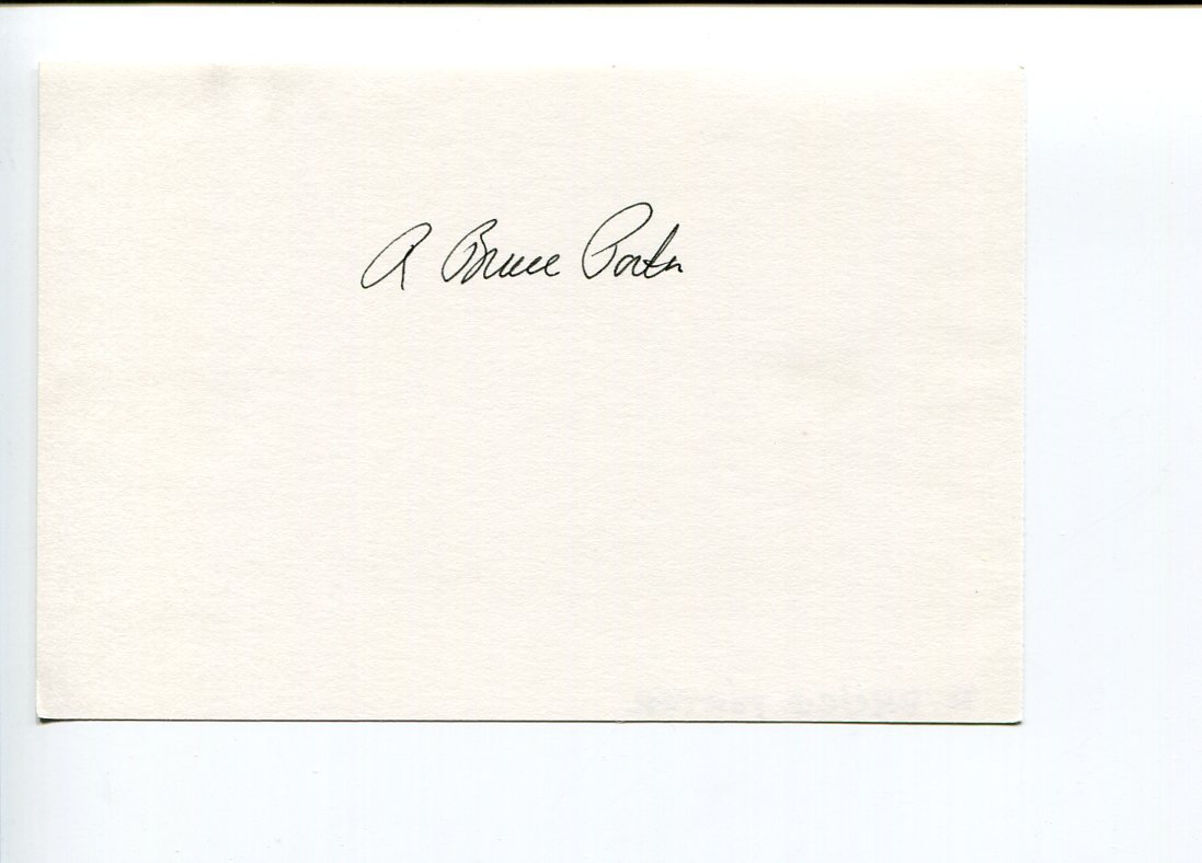 R. Bruce Porter WWII USMC Marine Fighter War Ace Signed Autograph