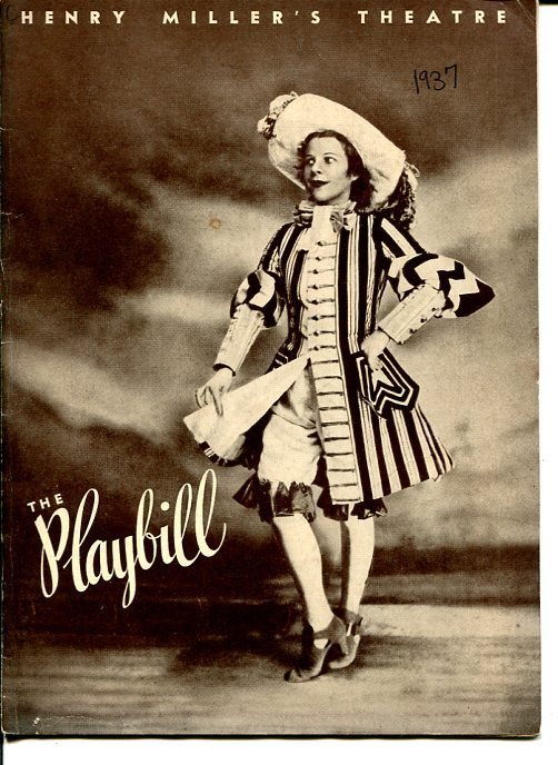 Ruth Gordon Roger Livesey George Carr Percy Waram The Country Wife 1937 Playbill