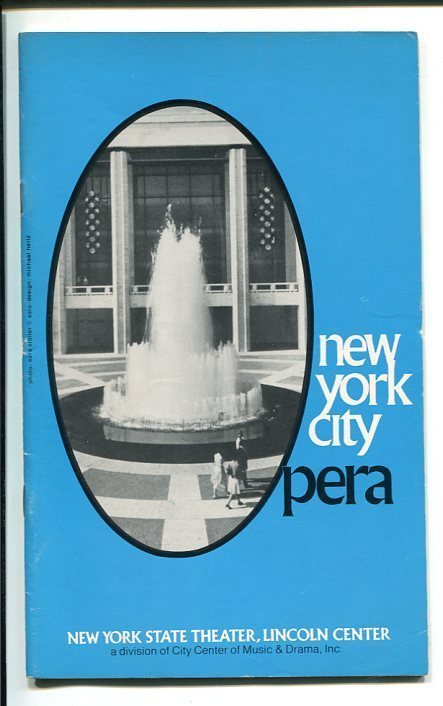 Spiro Malas Jerold Siena Siane Curry Opera Der Fliegende Hollander 1976 Playbill