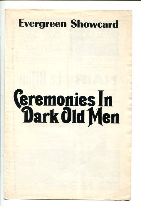 Richard Ward Billy Dee Williams Joe Fields Ceremonies In Dark Old Men Playbill