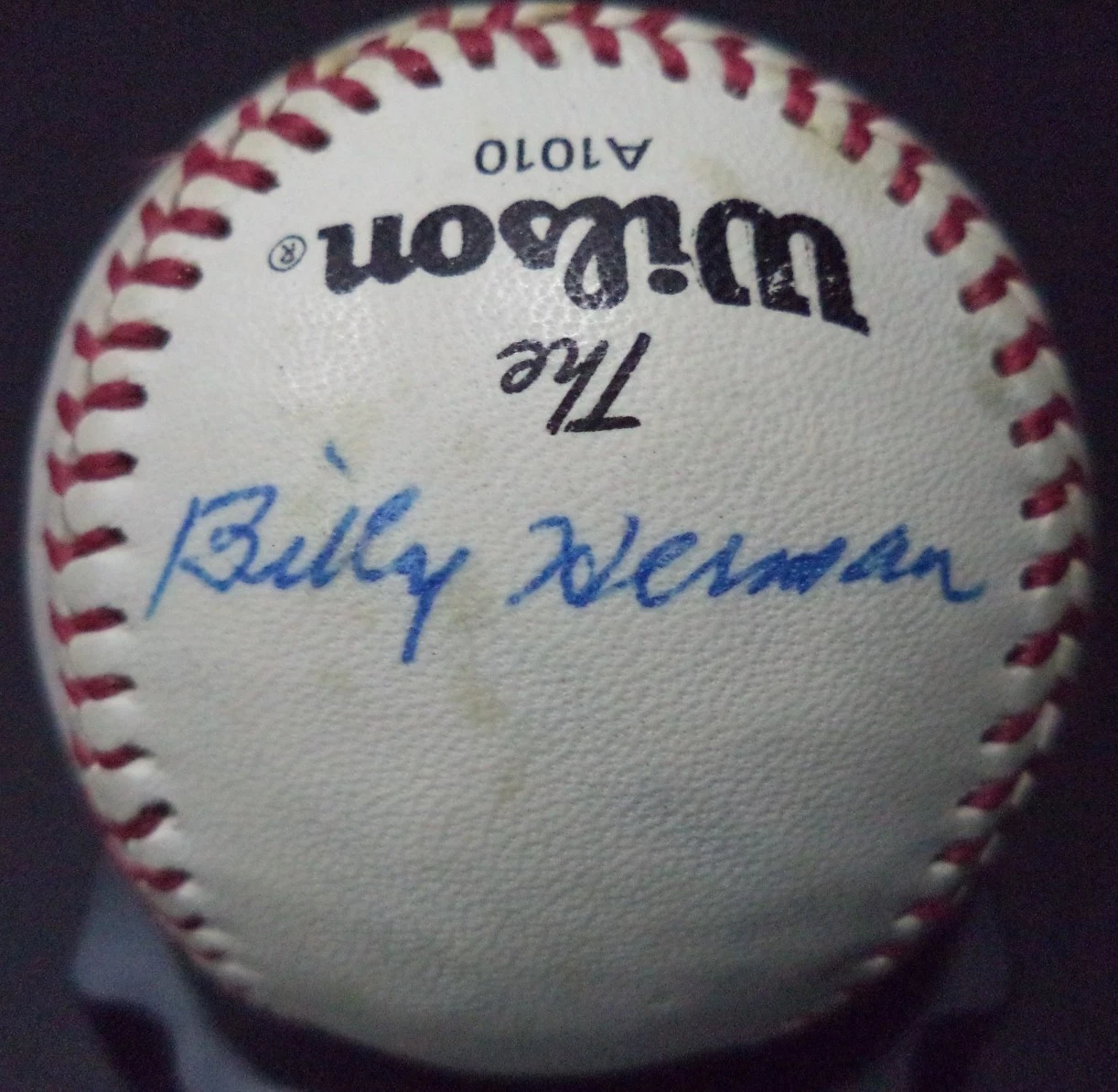 BILLY HERMAN DECEASED HOFER SIGNED AUTOGRAPHED WILSON BASEBALL W/COA
