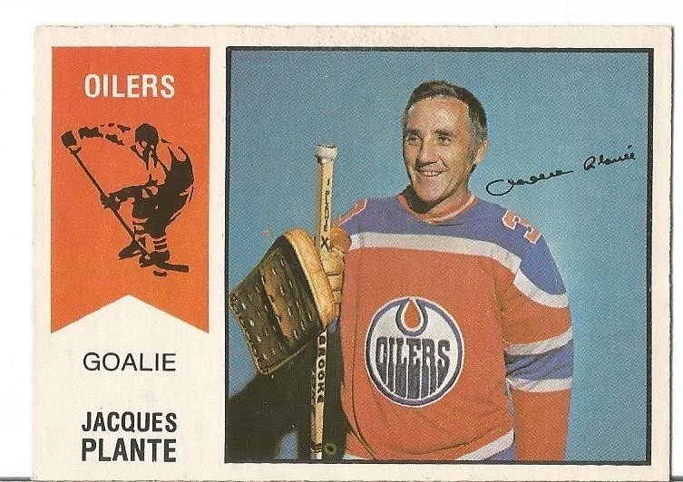 JACQUES PLANTE OILERS 1974-75 O PEE CHEE OPC CARD #64 VINTAGE