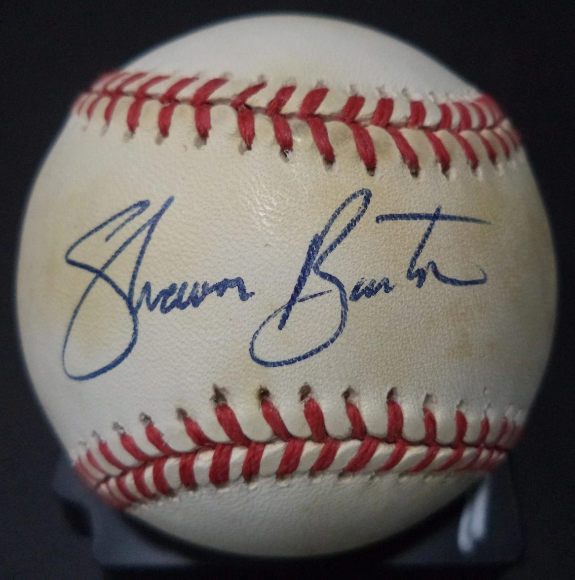 SHAWN BARTON SAN FRANCISCO GIANTS SIGNED AUTOGRAPHED N.L. BASEBALL W/COA