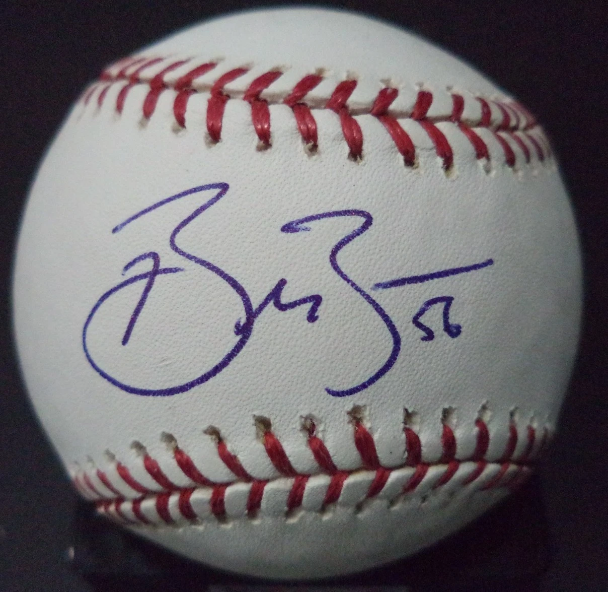 BRIAN BURRES BALTIMORE ORIOLES AUTOGRAPHED SIGNED ROMLB BASEBALL W/COA