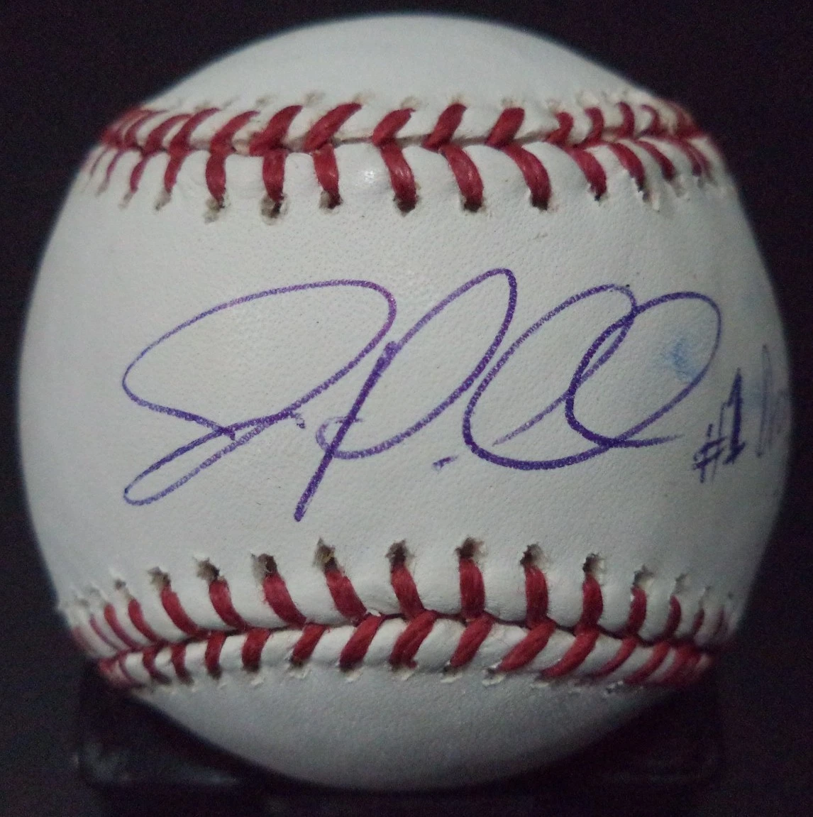 J.P. ARENCIBIA #1 PICK BLUE JAYS SIGNED AUTOGRAPHED ROMLB BASEBALL W/COA
