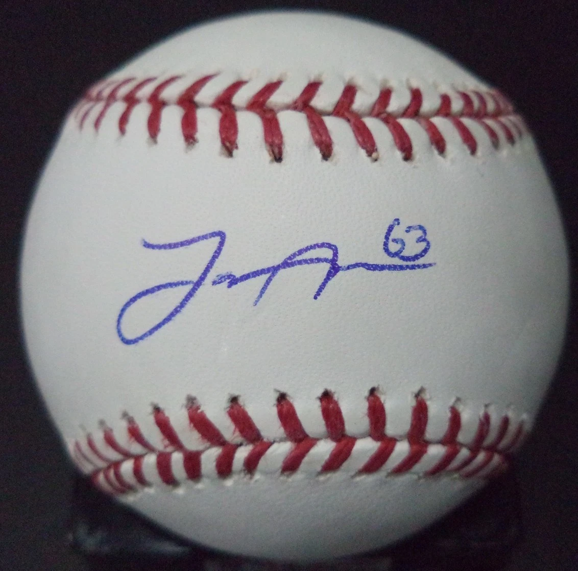 LANE ADAMS KANSAS CITY ROYALS SIGNED AUTOGRAPHED ROMLB BASEBALL W/COA