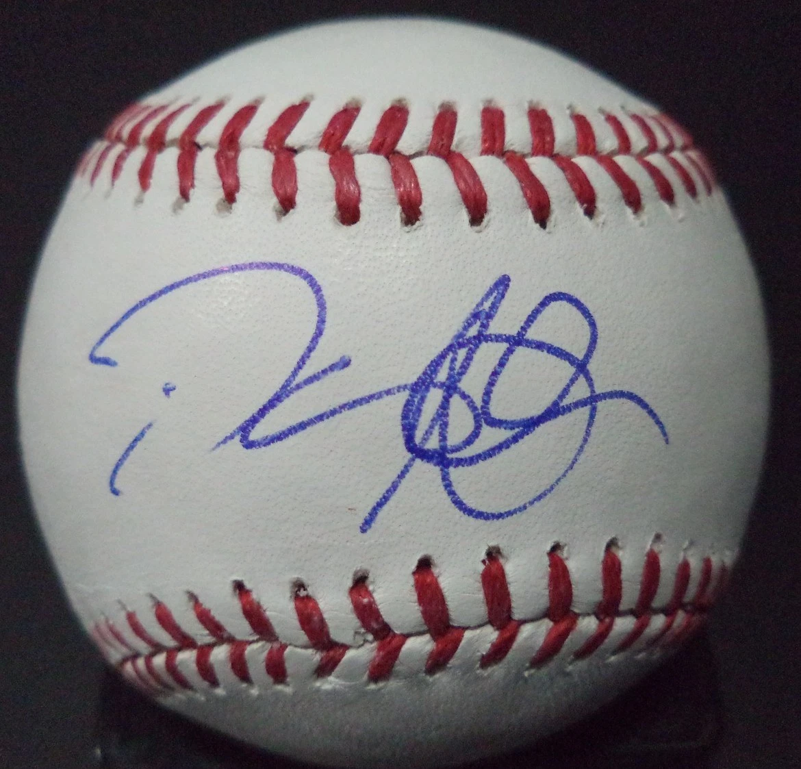 DAVID ADAMS YANKEES/INDIANS SIGNED AUTOGRAPHED ROMLB BASEBALL W/COA