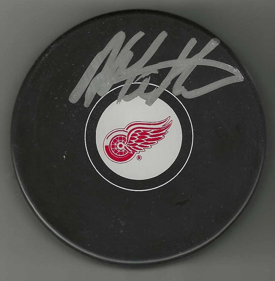Anthony Mantha Signed Detroit Red Wings Puck