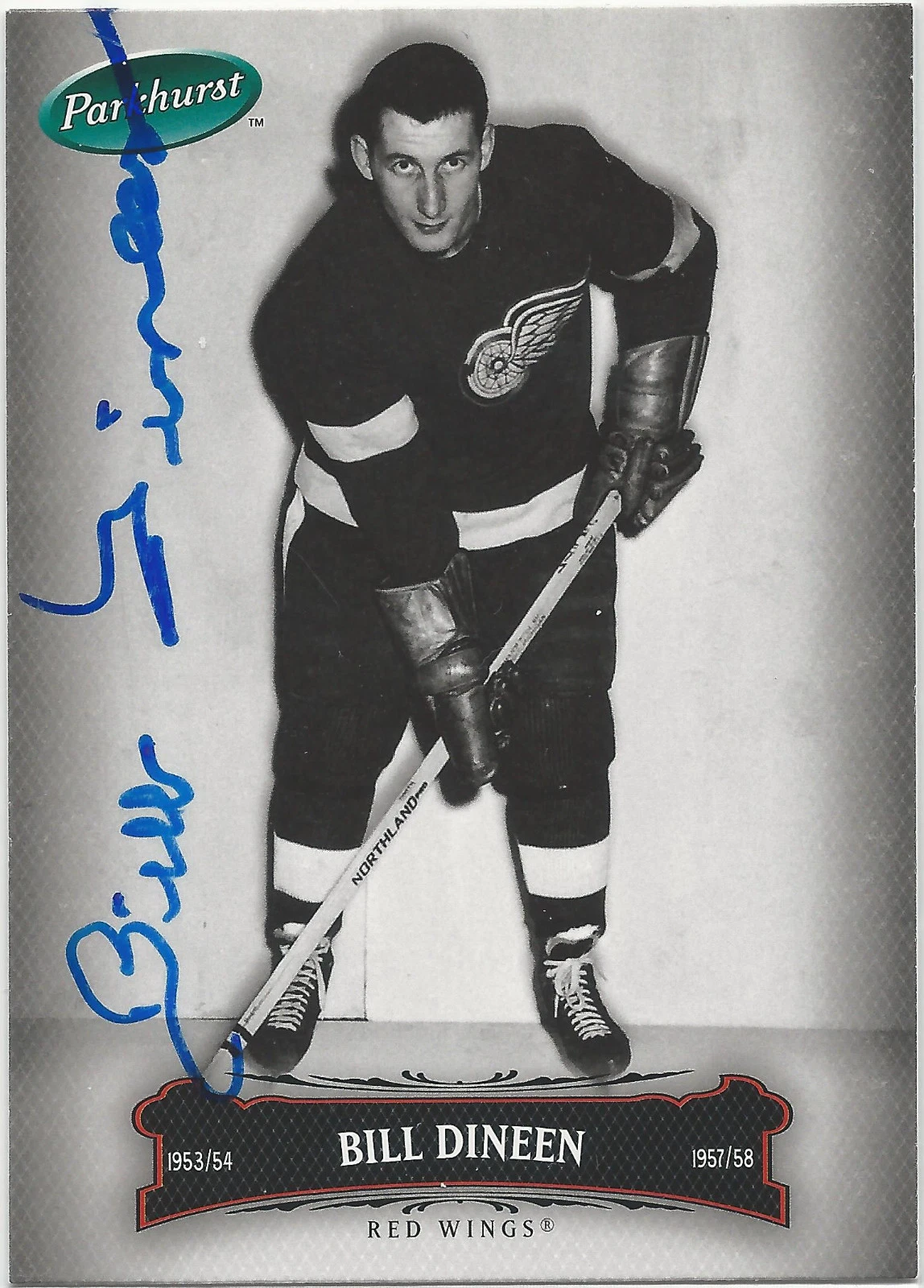 Bill Dineen Signed 2006-07 Parkhurst Card #152 Detroit Red Wings