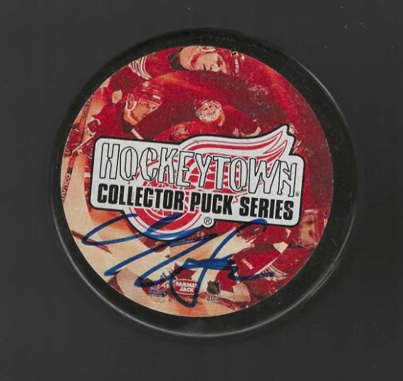 Darren McCarty Signed Detroit Red Wings Hockeytown Puck
