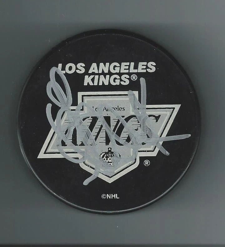 Gary SHUCHUK Signed Los Angeles Kings Puck