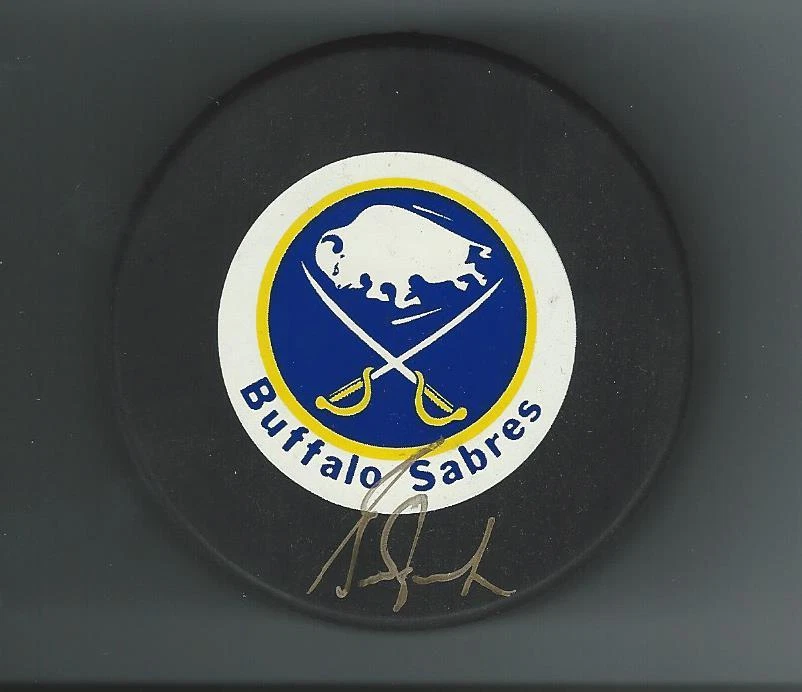 Grant Fuhr Signed Buffalo Sabres Trench Puck