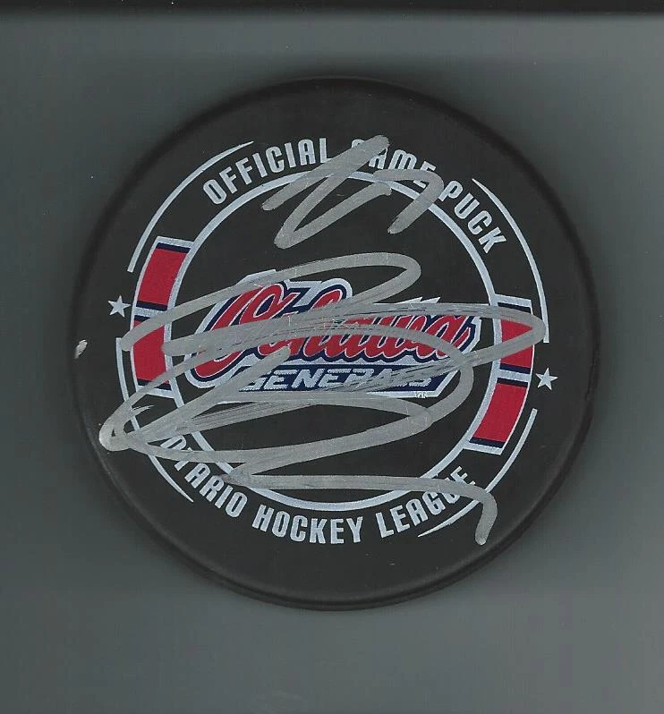 Michael DAL COLLE Signed OSHAWA GENERALS Official Game Puck