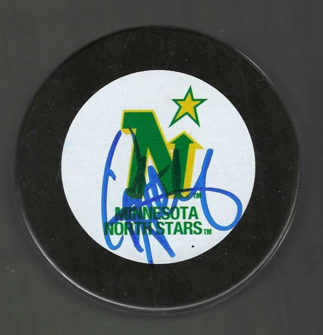 Craig Hartsburg Signed Minnesota North Stars Puck
