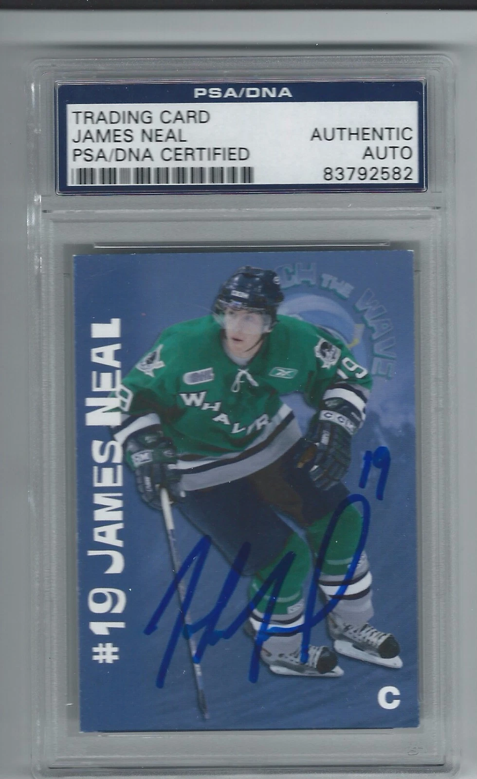 James Neal Signed 2004 Plymouth Whalers Team Card Vegas Golden Knights PSA/DNA