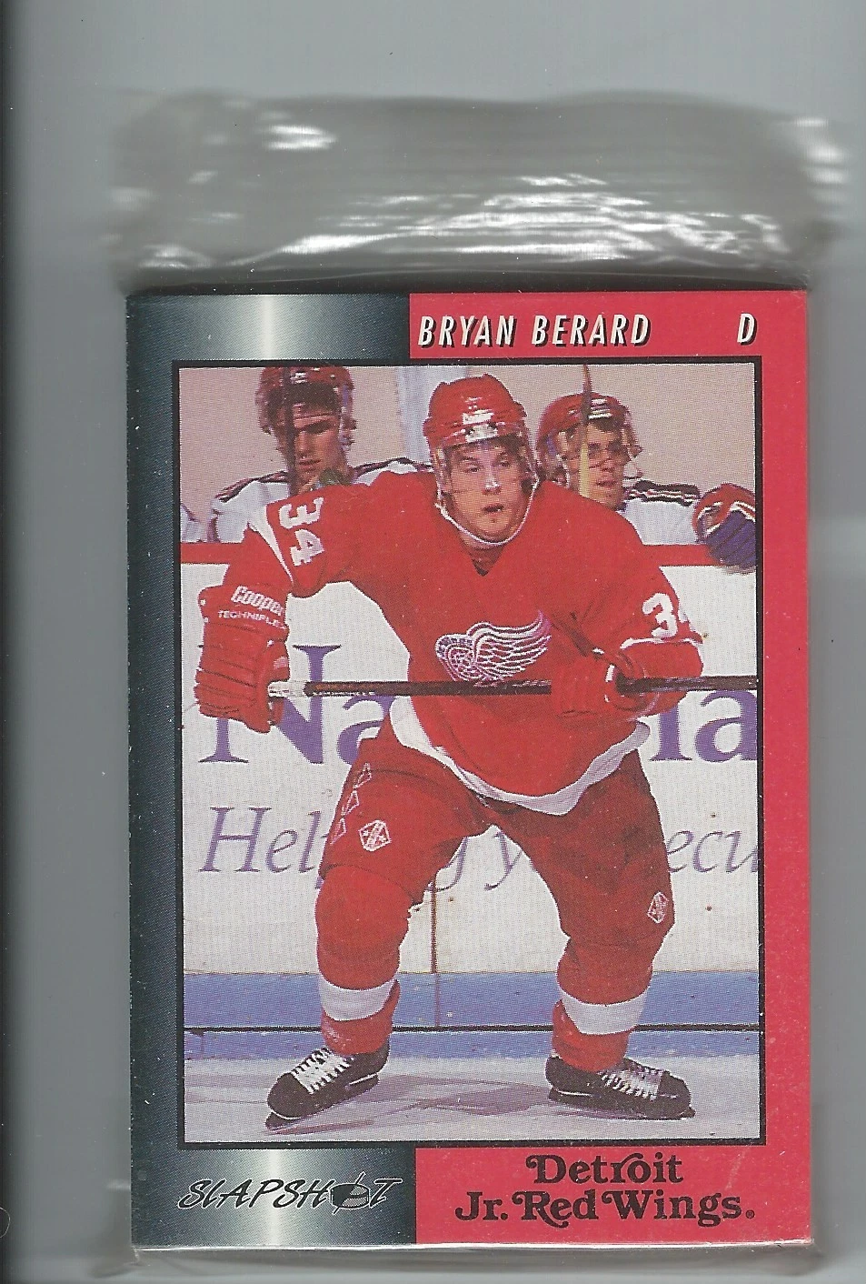 1990s DETROIT JUNIOR RED WINGS TEAM ISSUED CARD SET BRYAN BERARD SEAN HAGGERTY