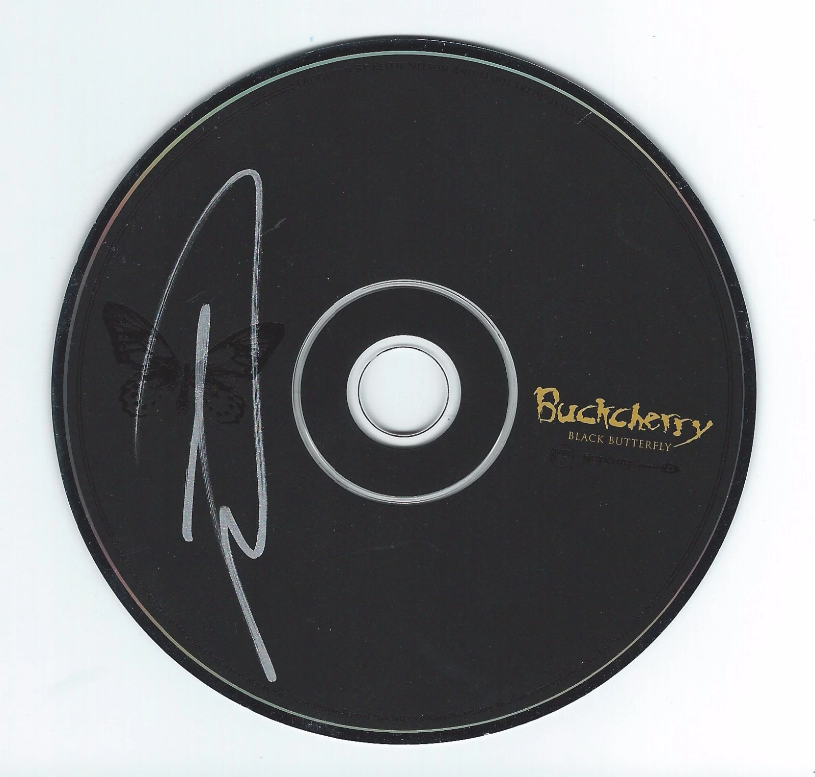 BUCKCHERRY LEAD SINGER JOSH TODD SIGNED BLACK BUTTERFLY CD