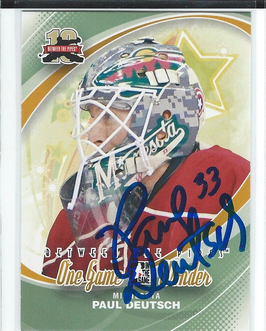 Paul Deutsch Signed 2011/12 Between The Pipes Card #200