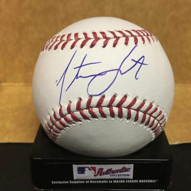 NATE SMITH LOS ANGELES ANGELS M.L. SIGNED BASEBALL W/COA