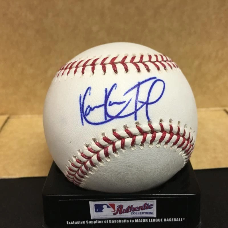 KANEKOA TEXEIRA ROYALS/MARINERS M.L. SIGNED BASEBALL W/COA