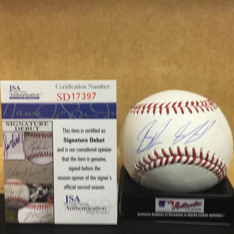 BRADEN SHIPLEY ARIZONA DIAMONDBACKS TOP PROSPECT SIGNATURE DEBUT M.L. SIGNED BAS