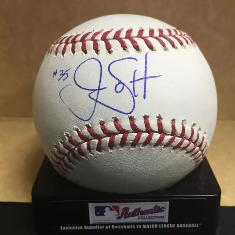 JIM GOTT GIANTS/DODGERS M.L. SIGNED BASEBALL W/COA