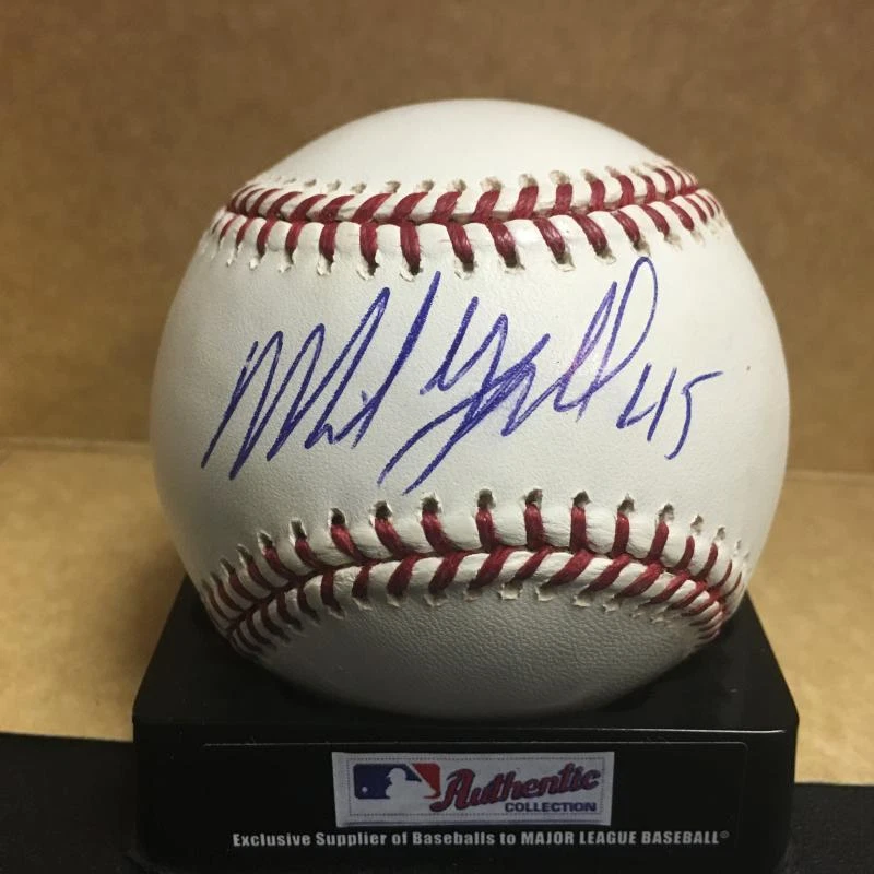 MIKE GALLO HOUSTON ASTROS M.L. SIGNED BASEBALL W/COA