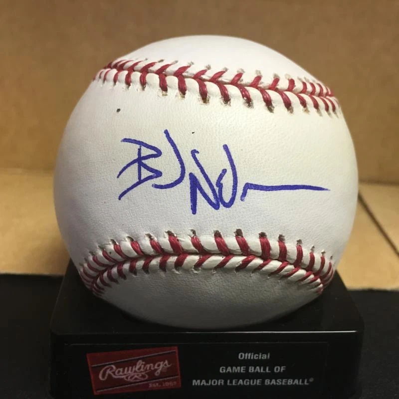 BRAD NELSON MILWAUKEE BREWERS M.L. SIGNED BASEBALL W/COA