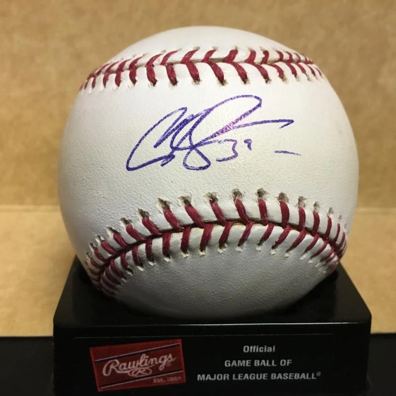 CHRIS CAPUANO BREWERS/DODGERS M.L. SIGNED BASEBALL W/COA