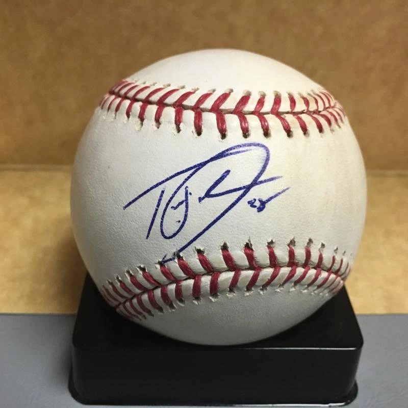 TRAVIS DENKER SAN FRANCISCO GIANTS M.L. SIGNED BASEBALL W/COA