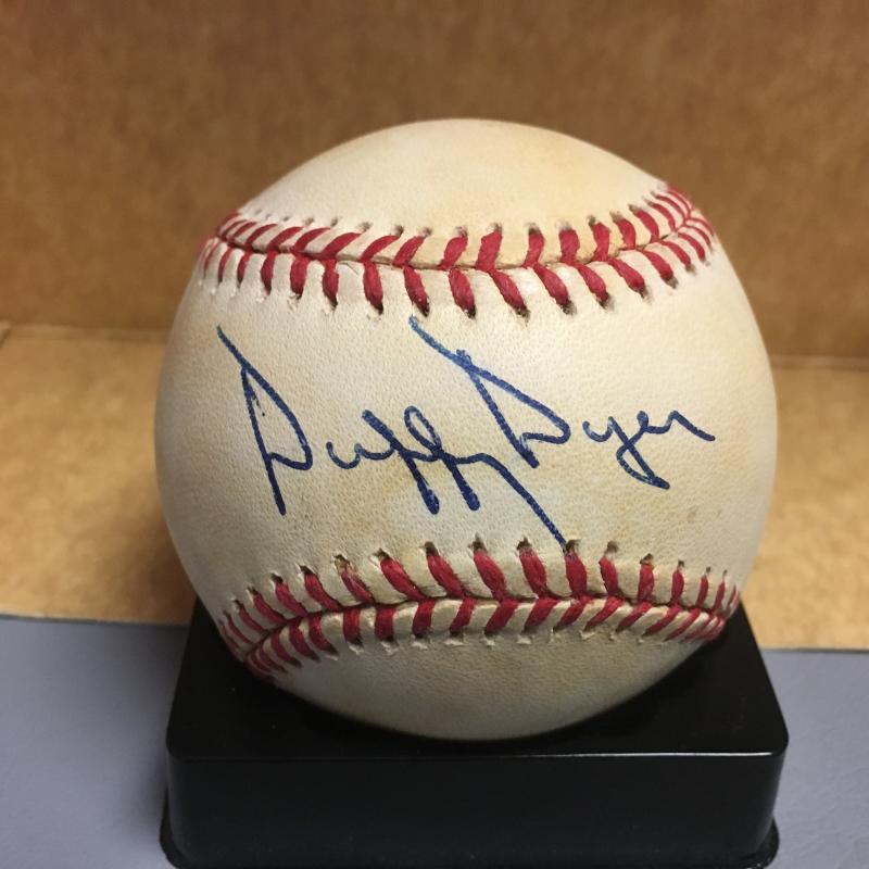 DUFFY DYER PIRATES/METS N.L. SIGNED BASEBALL W/COA