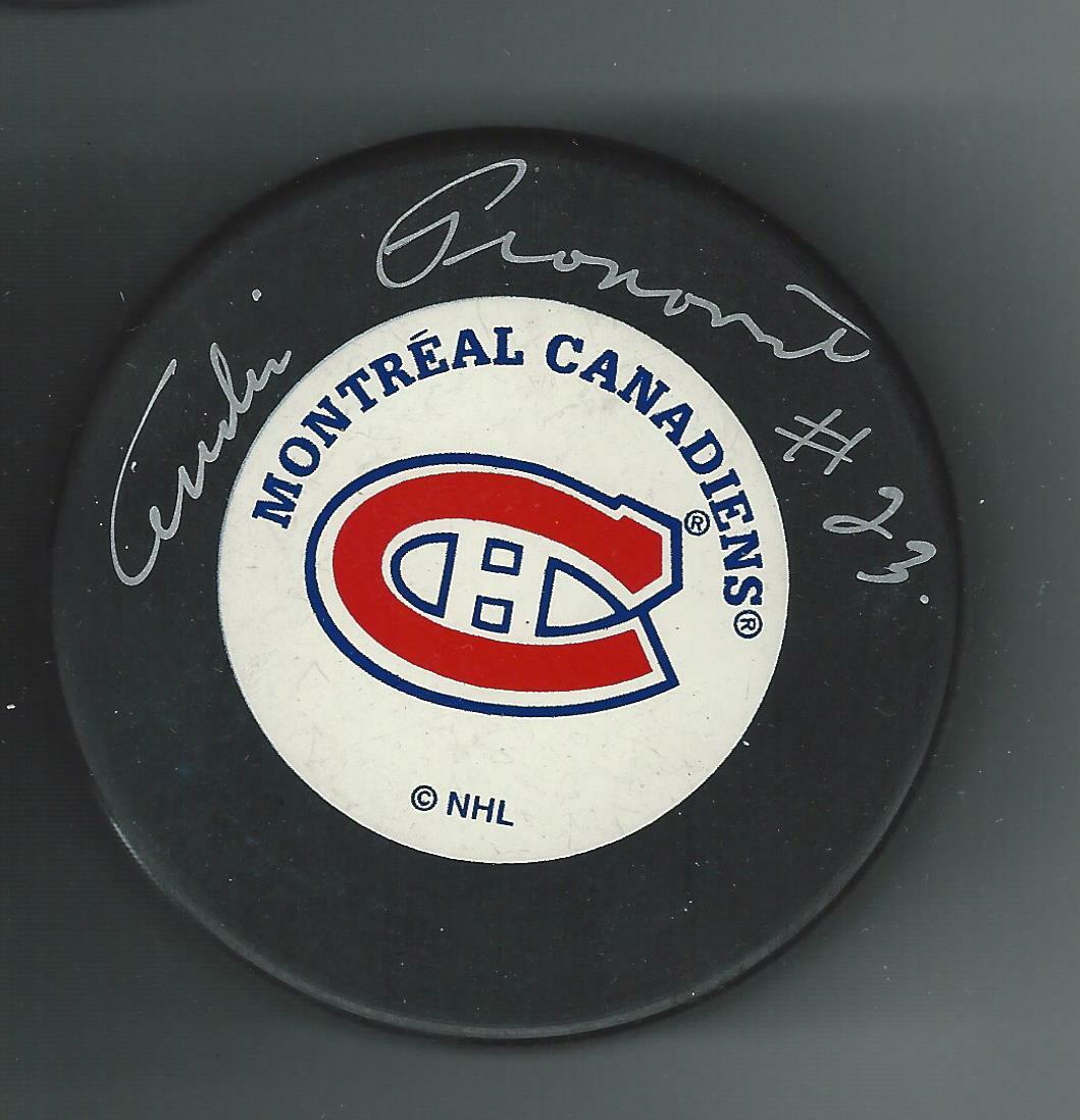 Andre Pronovost Montreal Canadiens Trench Puck