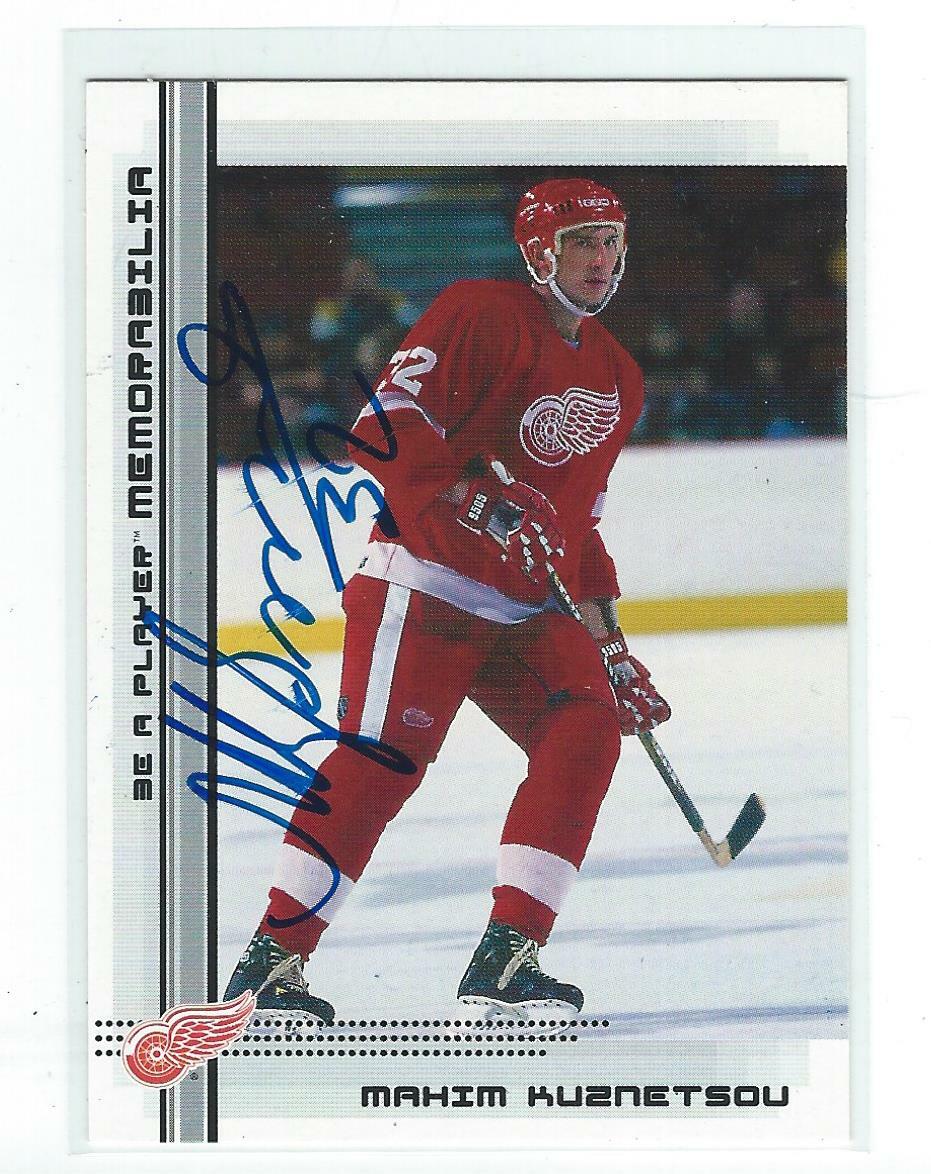 Maxim Kuznetsov Signed 2000/01 Be A Player Memorabilia Rookie Card #460