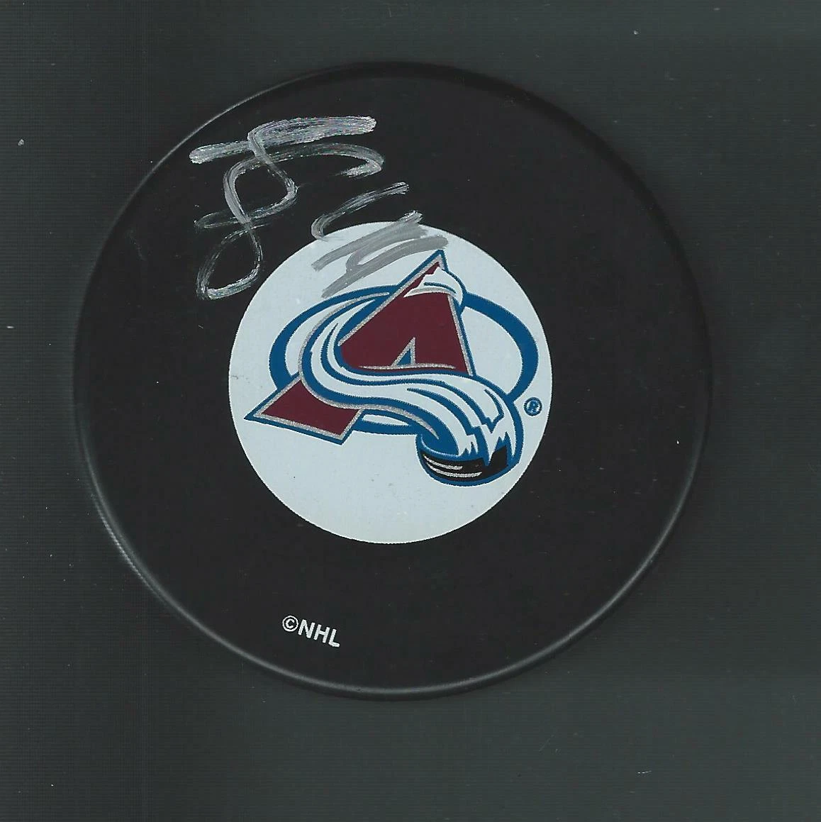 Bates Battaglia Signed Colorado Avalanche Puck