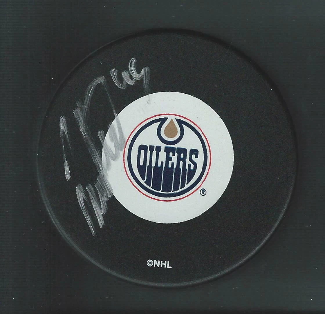 Janne Niinimaa Signed Edmonton Oilers Puck