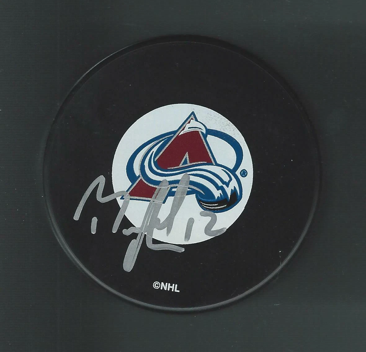 Brad Richardson Signed Colorado Avalanche Puck