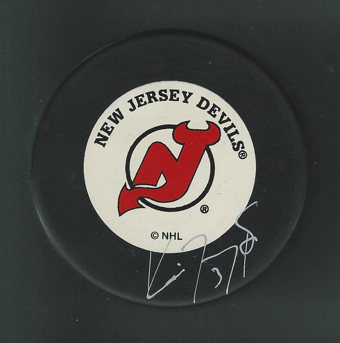 Ken Daneyko Signed New Jersey Devils Trench Puck