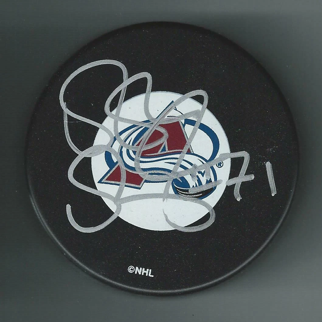 Patrice Brisebois Signed Colorado Avalanche Puck