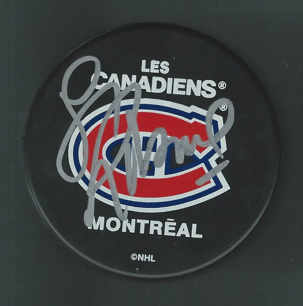 Larry Robinson Signed Montreal Canadiens Souvenir Puck