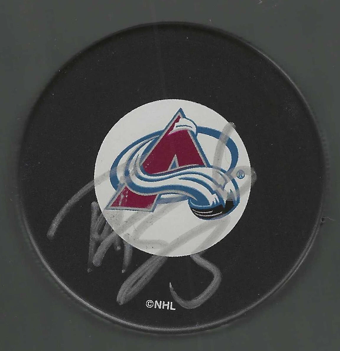 Rick Berry Signed Colorado Avalanche Puck