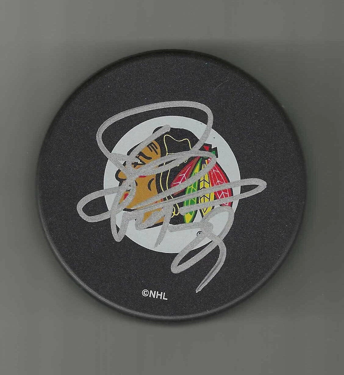Steve Passmore Signed Chicago Blackhawks Puck