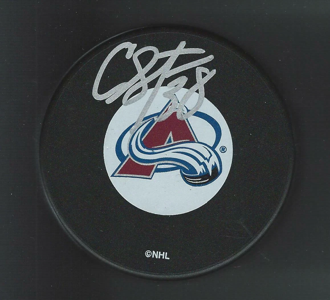 Charlie Stephens Signed Colorado Avalanche Puck